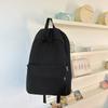 Schoolbag Large Capacity Solid Color Backpack Women's Casual ins Fashion Versatile Junior High School Student School Bag Korean Version Simple Travel 