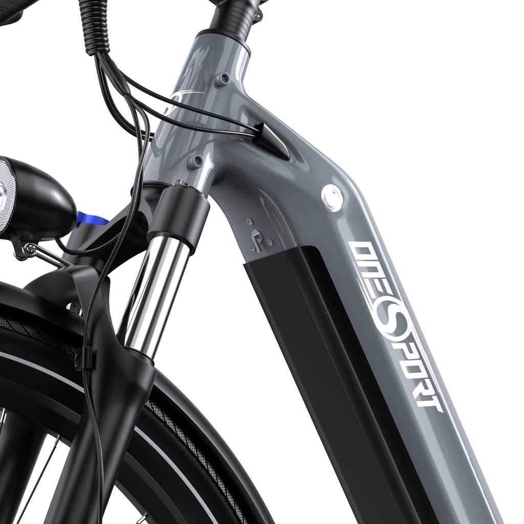 ONESPORT OT05 City Electric Bike 250W Motor 36V 18.2Ah Battery 27.5 Inch Tire - Grey