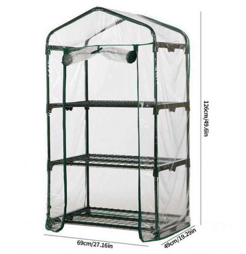 

Маленькая теплица 2-5 ярусов для садовых растений, водонепроницаемая и с защитой от УФ-лучей, палатка для цветочных горшков, теплица для размещения растений, садовый инвентарь