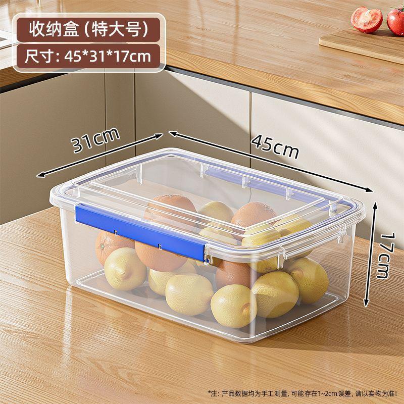 Fresh-keeping Box, Food Sealed Box, Fruit Bento, Kitchen Commercial Safety Grade, Special Plastic Frozen Fresh-keeping Box for Refrigerators