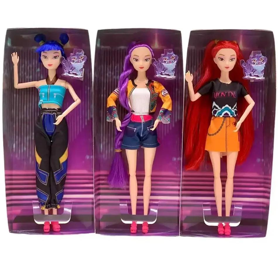 @@ Quality Anime KPop Demon Hunters Doll Vinyl Toy Rumi Mira zoi Character vinyl mask figurine Birthday Gift Fan Club Gifts_%