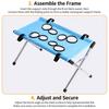 Mesh Dog Bath Bed Grooming Hammock Stand for Routine Coat Care, with Fabric Edges Holes and a Detachable Rustless Steel Frame