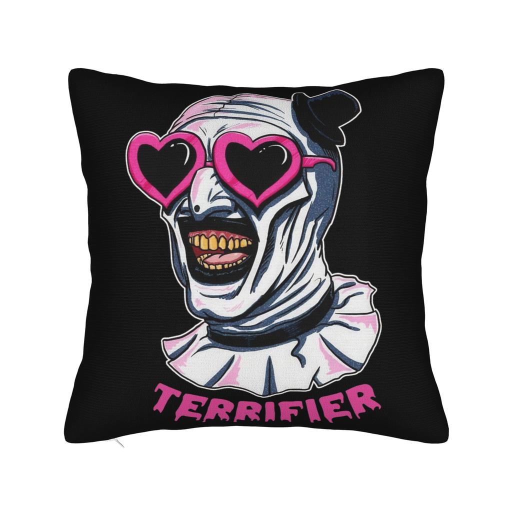Terrifier Horror Movie Pillowcase Soft Polyester Cushion Cover Gift  Pillow Case Cover Home Zipper 45X45cm