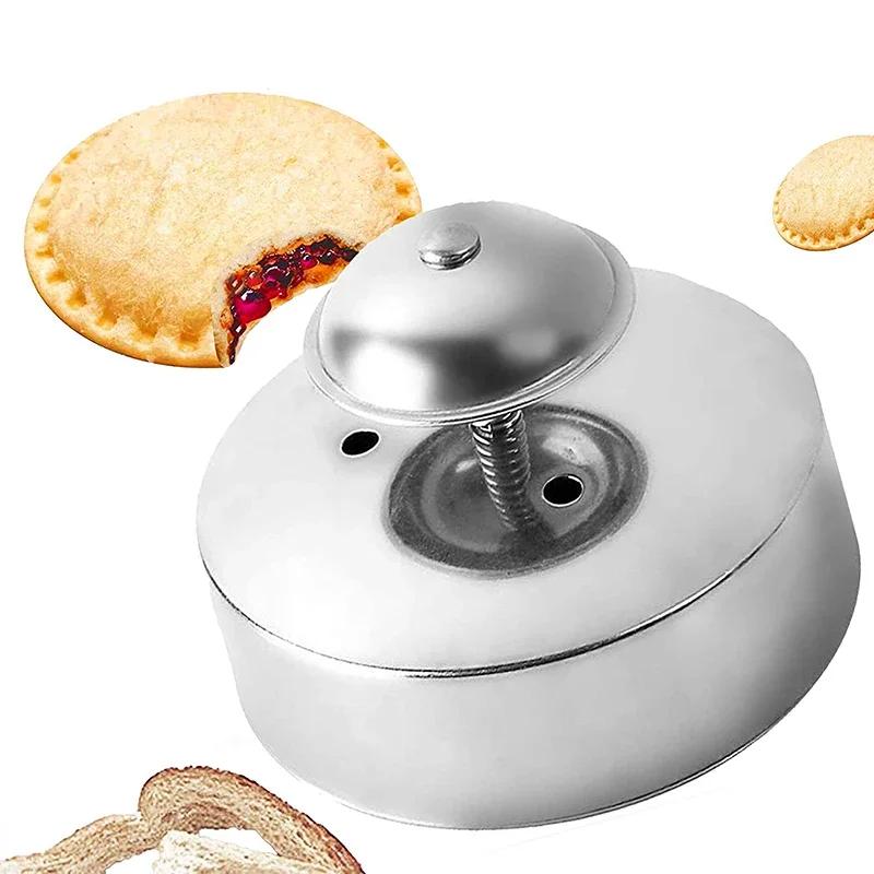 

Резак и запечатывающий аппарат для сэндвичей для детей, круглая форма для сэндвичей из нержавеющей стали, форма для печенья, гамбургеров, инструменты для выпечки бэнто