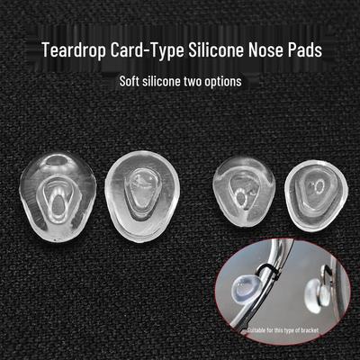 Almofadas Nasais Triangulares de Silicone Extra Grandes - Descompressão Suave Suporte para Miopia