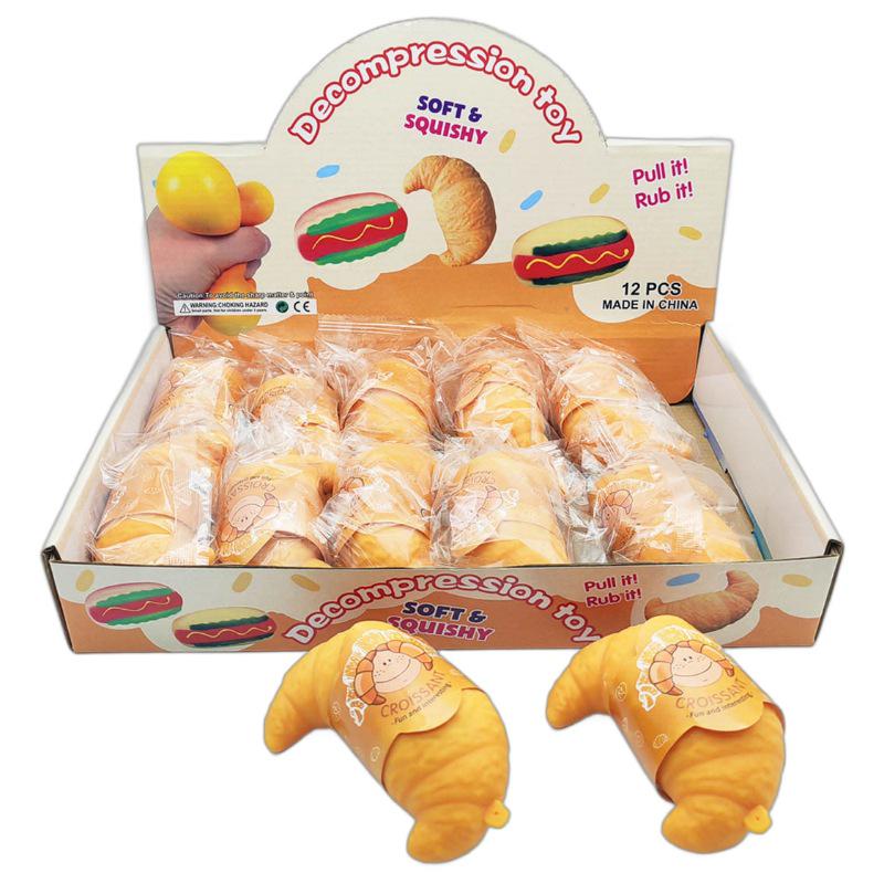 Croissant Decompression Squeeze Toy - Novelty Stress Relief