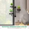 Rotating Window Plants Stand Metal Indoor Plant Shelves New Plant Wall Shelf  Modern Decor