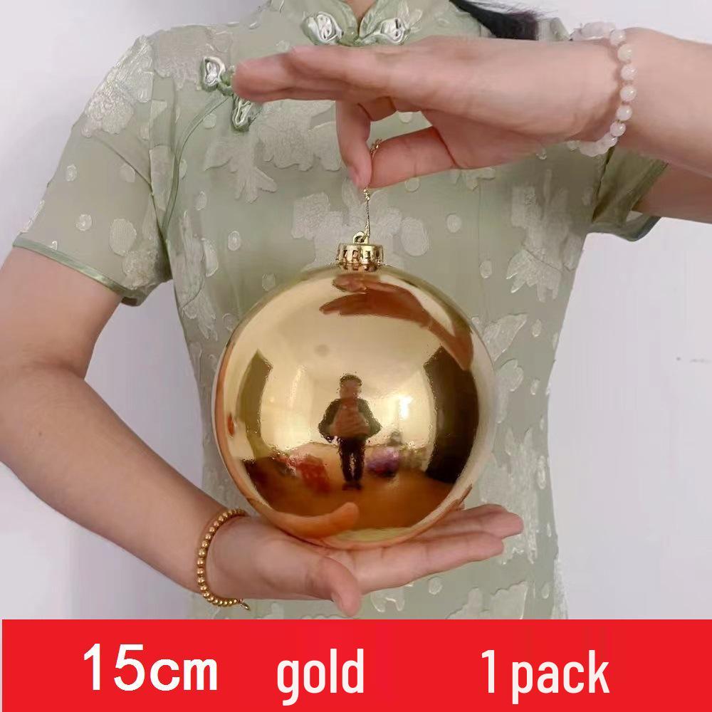 Custom Electroplated Round Christmas Hanging Ornament