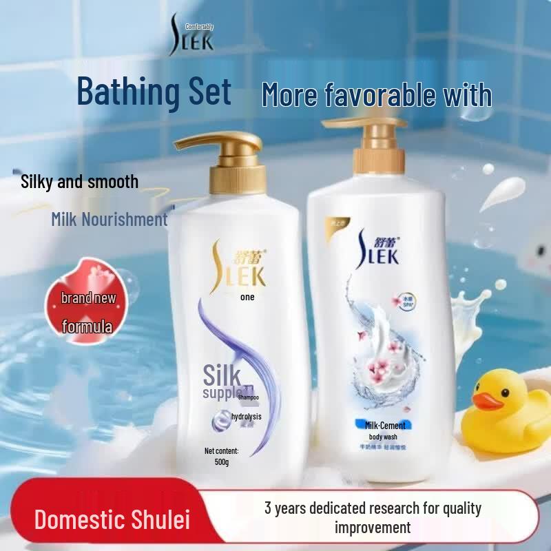 Набор: Шампунь и гель для душа Slek Silk Milk