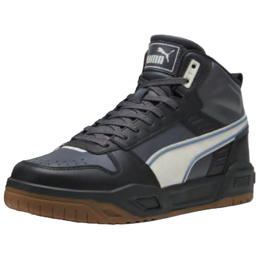 Puma RBD Tech Mid Unisex Black White Gum 396148-07 EU 37.5