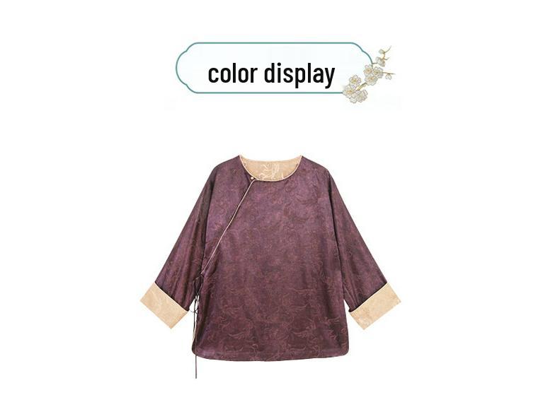 Phoenix Seeks Phoenix - Women's Silk Jacquard Long Sleeve Jacket: New Chinese Style for Spring & Autumn