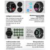Rainbuvvy HK08 Android Smartwatch 1.43inch AMOLED Full Screen Touch 466x466 BT5.3 Bluetooth Call NFC IP68 GPS Heart Rate 530mAh Outdoor Sports Watch