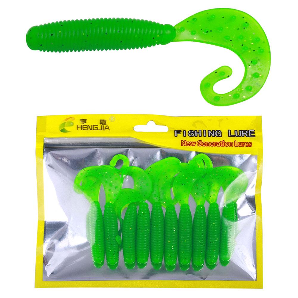 

Мягкие рыболовные приманки Мягкие пластиковые искусственные приманки с хвостом isca pesca, протеиновая приманка для ловли червя, приманки для личинки 7cm