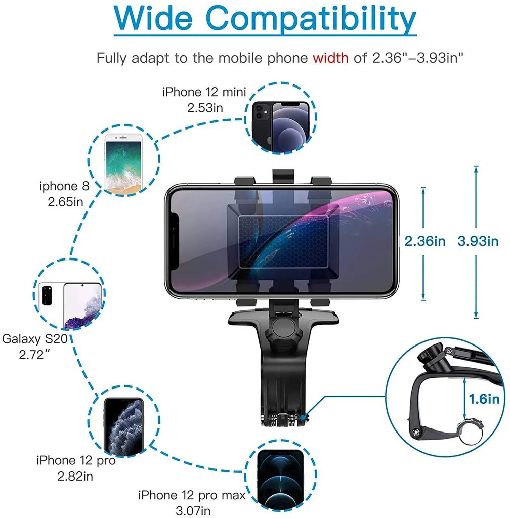 Multifunctional Car Dashboard Phone Holder Enhances Driving Safety
