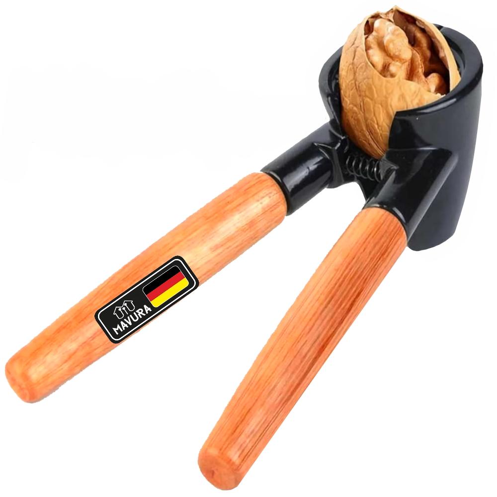 NUSSOX Nutcracker Nut Breaker Nut Opener Nut Tongs Walnuts Hazelnut Wooden Handle