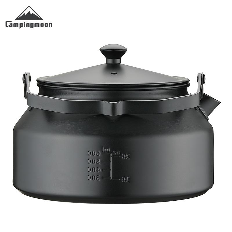 Koman BKSW-1 Portable Stainless Steel Camping Kettle and Tea Infuser for Outdoor Cooking and Boiling Water