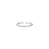 Sterling Silver Bamboo Joint Women's Pinky & Index Finger Ring - Simple Luxury, Niche Design, Adjustable Plain Band.