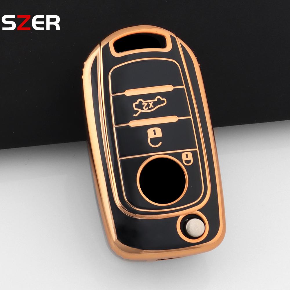 New Tpu Car Key Case Cover For Fiat Tipo Tprp Freedom 500X Doblo Argo Nuovo Grazie Protected Shell Keychain Fob Accessories