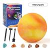 Excavation Planet Digging Kit Hidden Colorful Gems Safe Easy-Grip Digging Tools Puzzle Toy for Kids Group Play Time