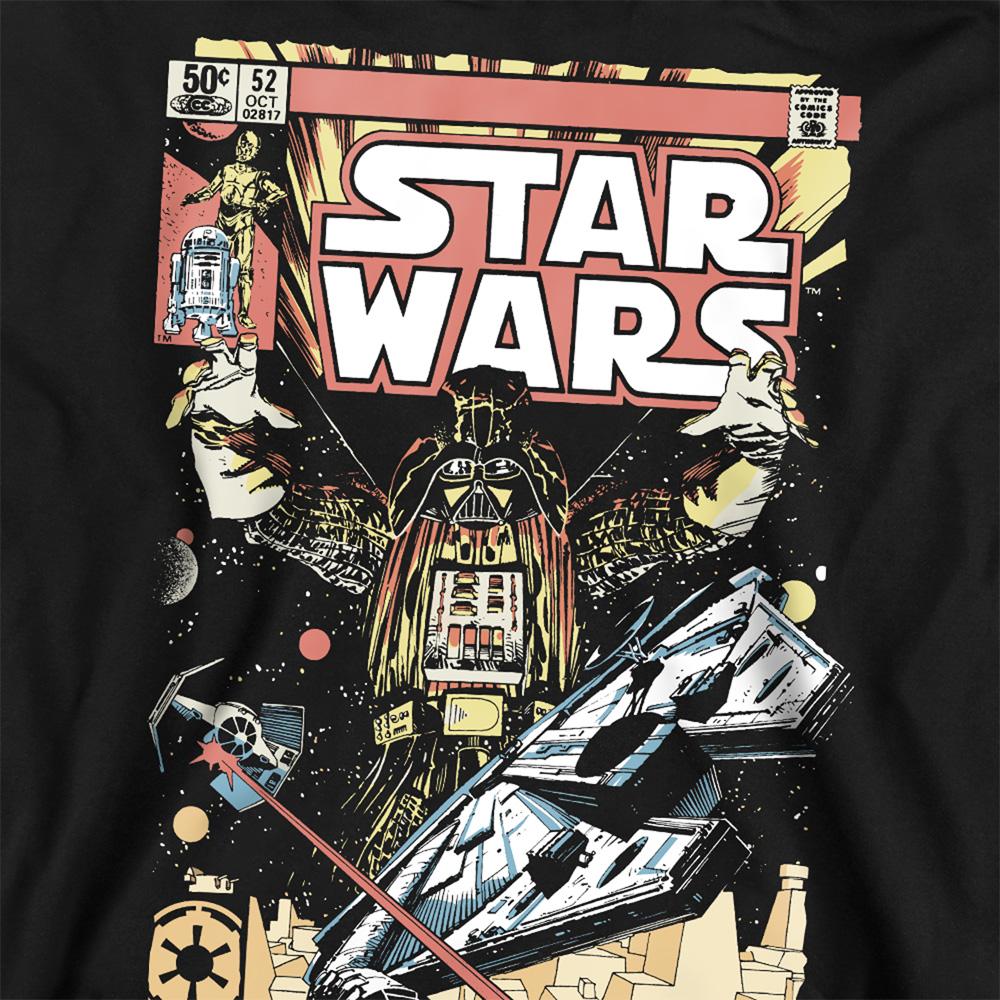 Star Wars Unisex Adult Falcon Darth Vader Retro Comic Sweatshirt