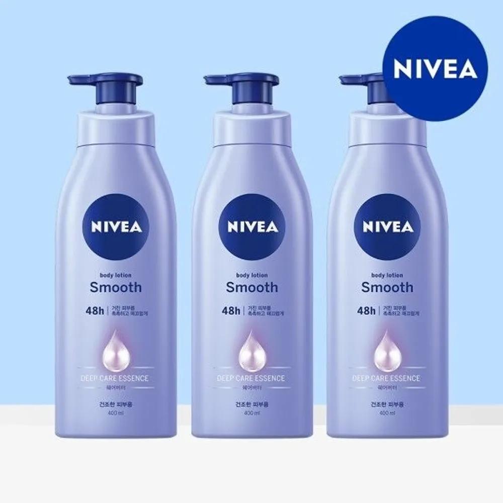 NIVEA Smooth Body Lotion 400ml 3 pieces