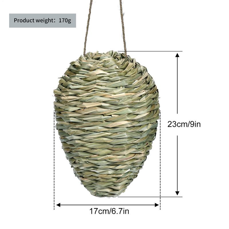 Nido di Vespa Finto Impermeabile Esca per Vespe Decorazione Intrecciata Appendibile Arnia Artificiale Per Portico Patio Frutteto Giardino Esterno Fattoria