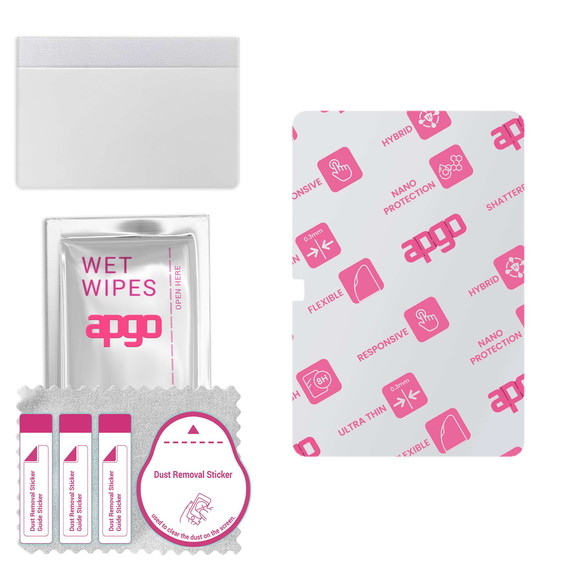 

apgo Ultra-Clear Hybrid protective glass compatible with Samsung Galaxy Tab S9, flexible nano glass, great replacement for tempered glass, scratch-res