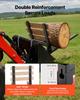 Pallet Forks, 1814 Kg Clamp On Pallet Forks, 149 Cm Total Length Heavy-Duty Tractor Fork with Anti-Tilt Bar & Adjustable Stabilizer Bar, Fit for