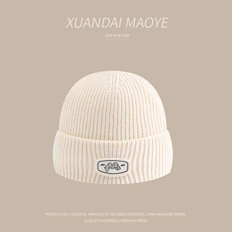 Wool Hat for Women In Autumn and Winter Warm Casual and Velvet Fashionable Hat Versatile New Knitted Hat Korean Style Thick Cold Hat