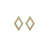 Elegant Double-Layer Diamond Hollow Stud Earrings for Women