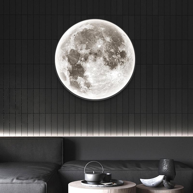 LED Creative Universe Moon Celling Light Wall Lamps Bedroom Living Room Bedside Earth Chandelier Stairs Aisle Wall Background