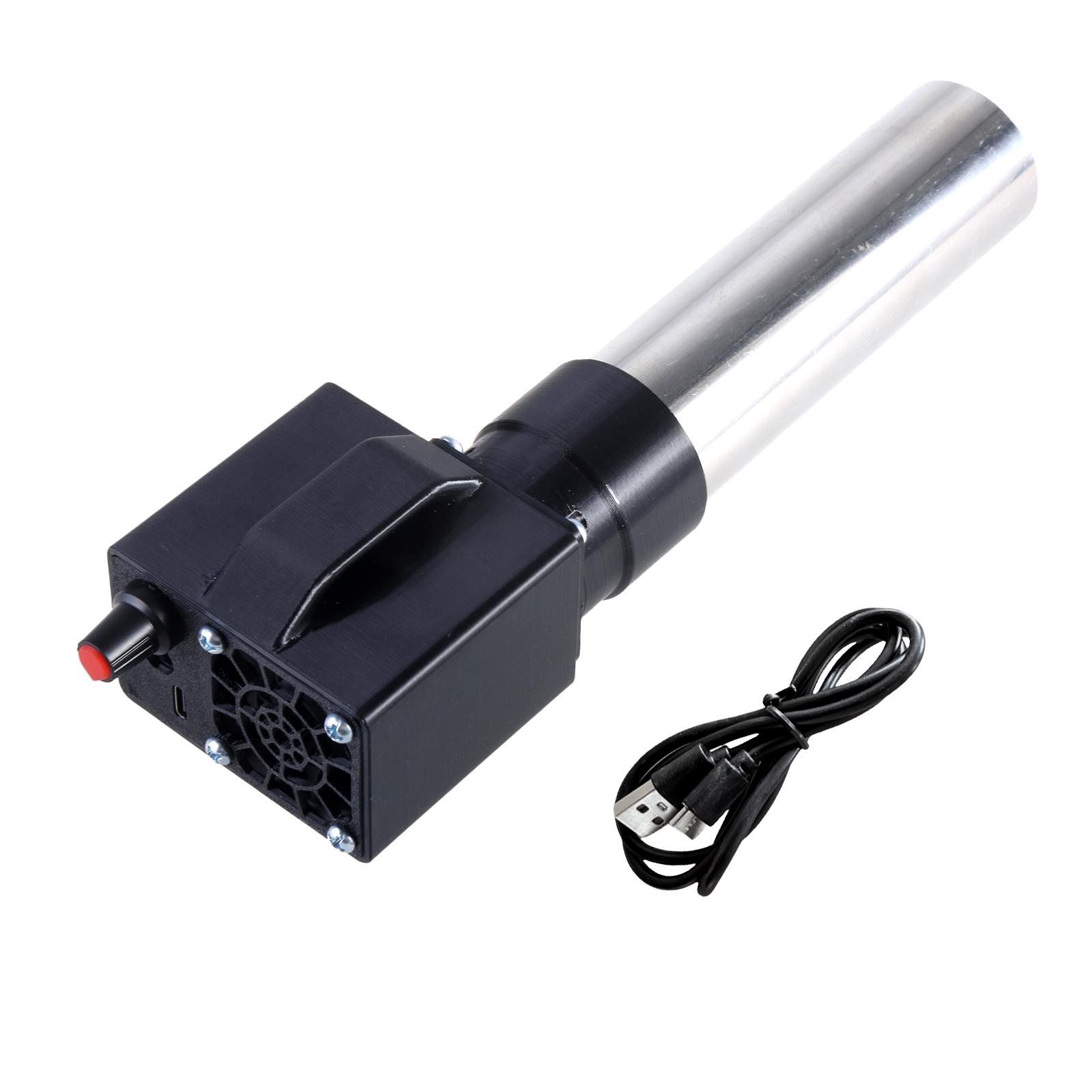 

Portable Electric BBQ Fan Air Blower For Outdoor Grilling Type C+DC5.5x2.1mm Power Input 16000RPM Speed BBQ Fan