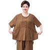 Women's Plus Size Summer Short Sleeve Top & Wide-Leg Pants Set