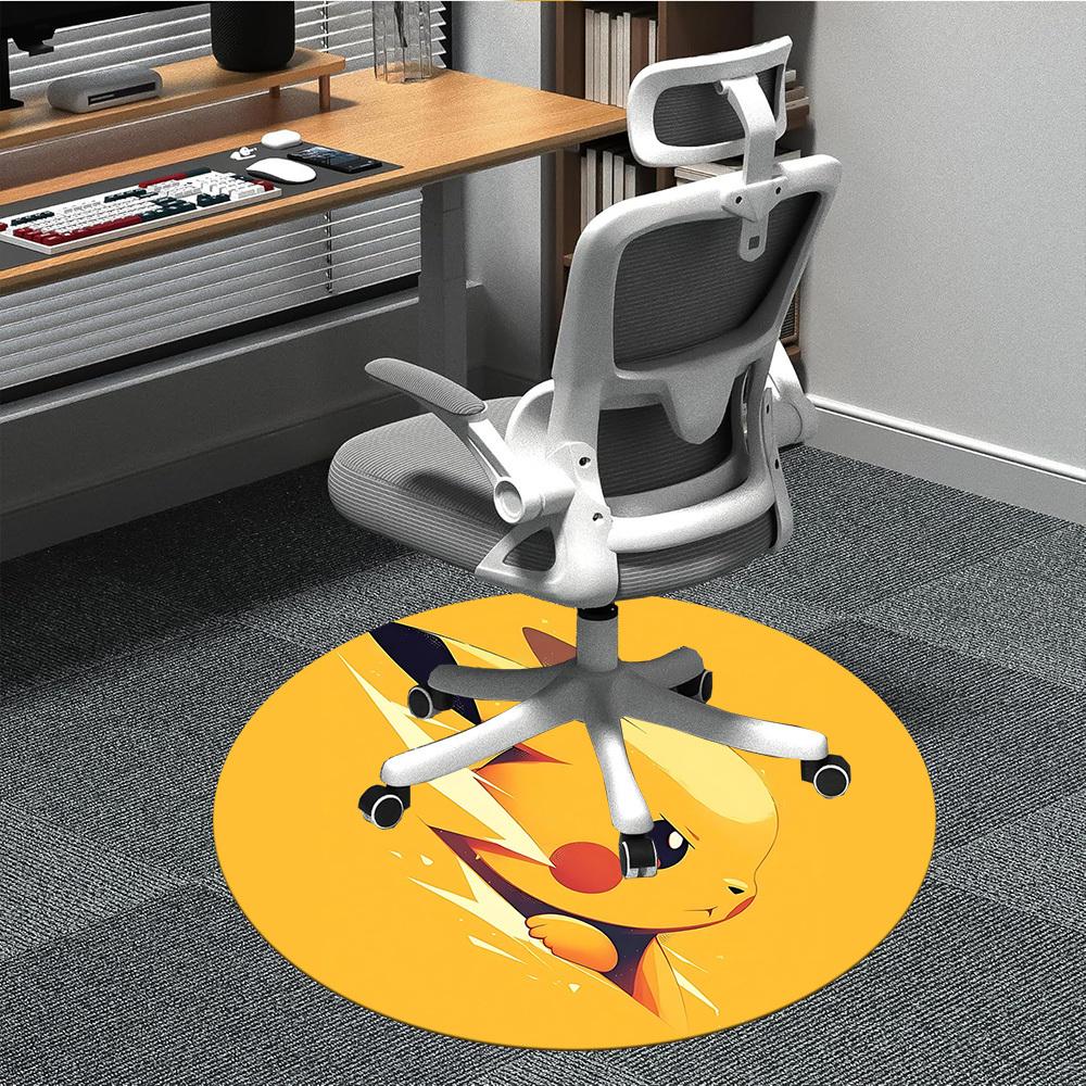 

1pc Electric Office Round Area Rug, Indoor Mat Suitable For Office,Bedroom Living Room Home Decor, Room Deco a0928199 80cm by 80cm