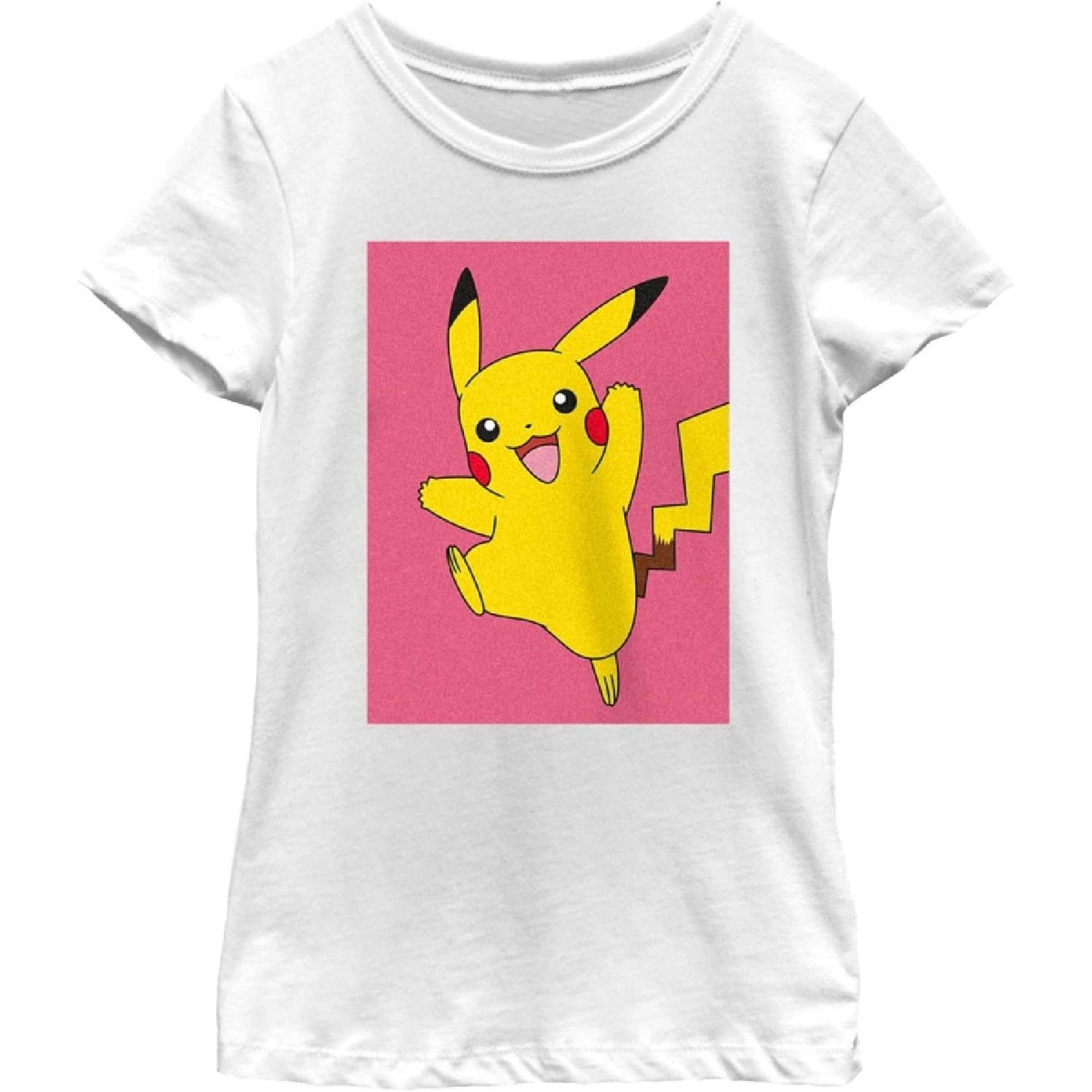 Pokémon Pokemon Pkmn Pika Leap Girls Short Sleeve Tee Shirt S