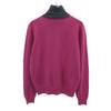 Hermes Made In Italy Cashmere Blend Long Sleeve Two-tone Turtleneck Sweater Women Used