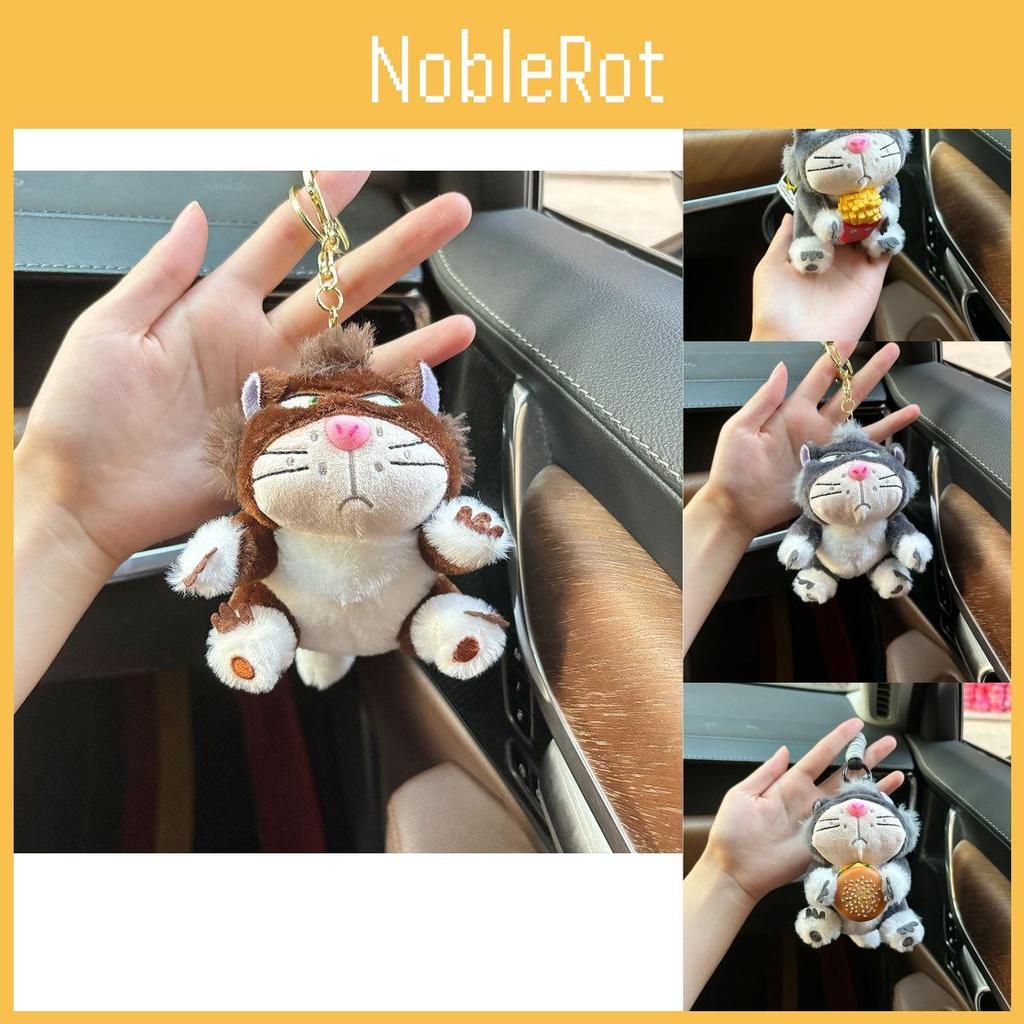 Cute Plush Cat Keychain Soft Doll Accessory Perfect For Kids Gifts And Car Decor