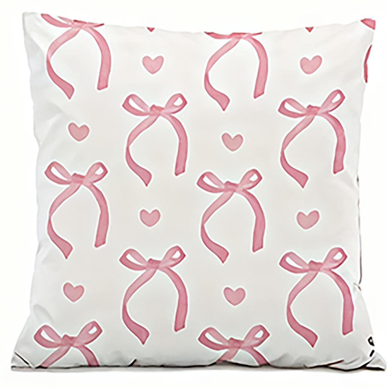 

Синяя Розовая Вишня и Бант Наволочка для Домашнего Декора - Спальня, Гостиная, Чехол для Подушки на Диван Bow Pillowcase x12