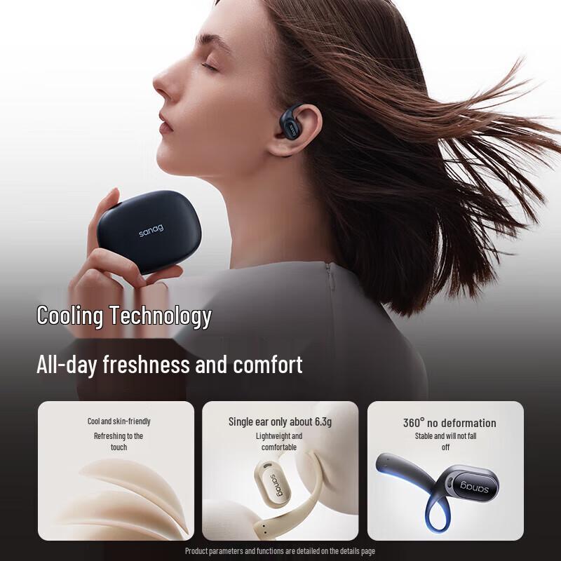 SANAG Z66Pro Open-Ear Bone Conduction Bluetooth Headphones