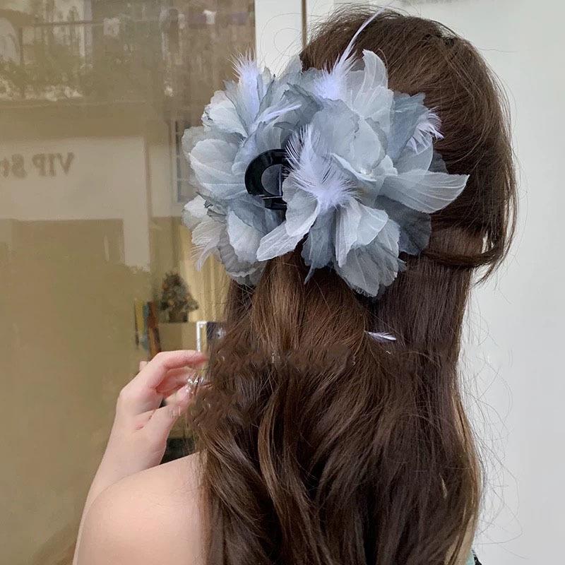 Korean Style Polka Dot Bow Shark Hair Clip - Elegant & Versatile