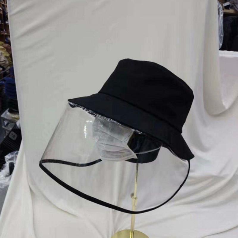 Защитная накидка Рыбацкая шляпа Ветрозащитная Песочная Антизапотевающая Защитная от слюны Рыбацкая шляпа чёрный