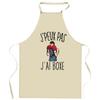 Kitchen Apron - Boxing I Can't - Breton Print - Durable Cotton - Printed In France