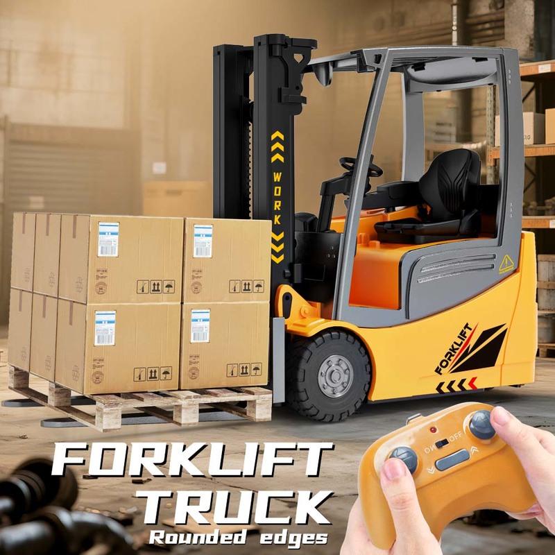 New 1/16 2.4G Six Channel Simulation Remote Control Forklift Multifunctional Engineering Vehicle Loading Transport Vehicle Toy