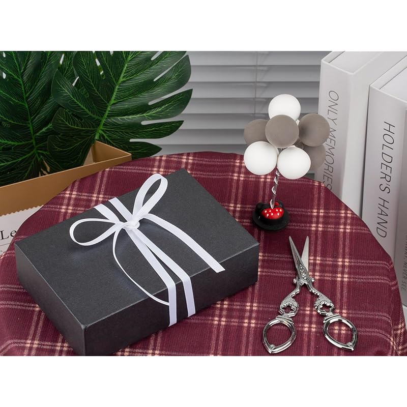 [Tekdeere]Width 9mm Solid White Grosgrain Ribbon, Perfect for Gift Wrapping, Sewing, Hair Accessories, Wedding Decorations - 91m/roll