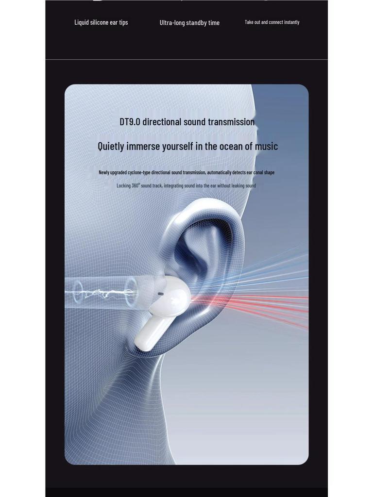 2025 Authentic Wireless Bluetooth Noise-Cancelling In-Ear Earphones with Long Battery and High Sound Quality