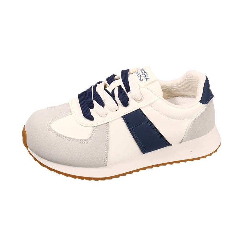 Lightweight soft-soled sports shoes for women's 2025 autumn new thick-soled heightening round head casual versatile German training shoes