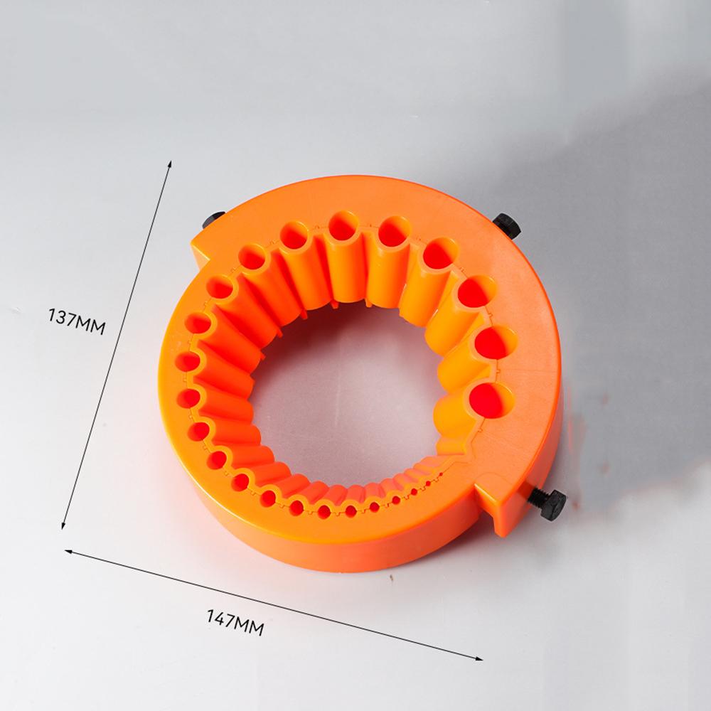 25-Hole Thickened Drill Bit Sharpener Metal Blade Design, Fits 115/125 Angle Grinder,Tool for Refurbishing Old Drills