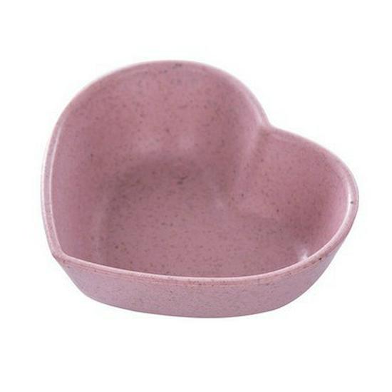Wheat Straw Kitchen Seasoning Dish - Creative Round Plastic Plate for Dipping Sauce & Snacks