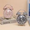 Loud Alarm Twin Bell Clock 4 Inch Size Bedside Wake-up Clock Desk Alarm Clock  Office