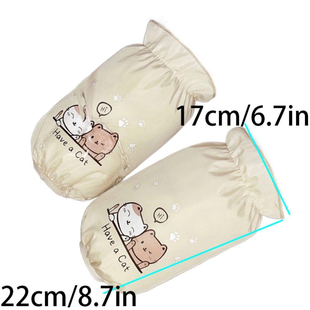 Cute Cartoon Waterproof Oversleeves Long Cleaning Oversleeves Oilproof Oversleeves  Housework